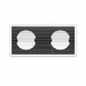 Mono Grille fixes 202mm KLIMEA  12HP vertical-15HP-18HP